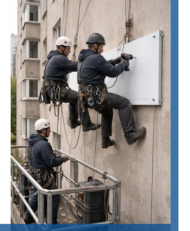 Монтаж табличек и указателей в Гудермесе от 3586 р. | ВЫСОТНИК-Гдр