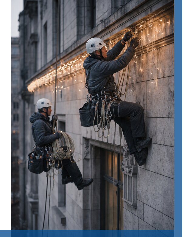 Монтаж новогодней иллюминации в Гудермесе от 8710 р. | ВЫСОТНИК-Гдр