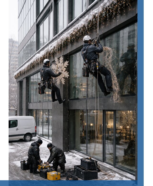 Демонтаж новогоднего оформления в Гудермесе от 5636 р. | ВЫСОТНИК-Гдр