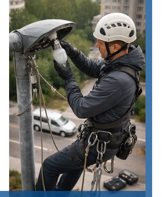 Замена ламп на высоте в Гудермесе от 2562 р. | ВЫСОТНИК-Гдр