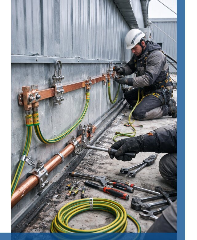 Монтаж заземления здания в Гудермесе от 25618 р. | ВЫСОТНИК-Гдр