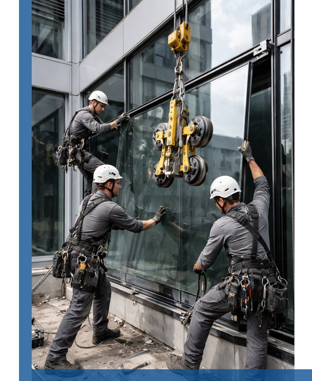 Структурное остекление фасадов в Гудермесе монтаж и обслуживание