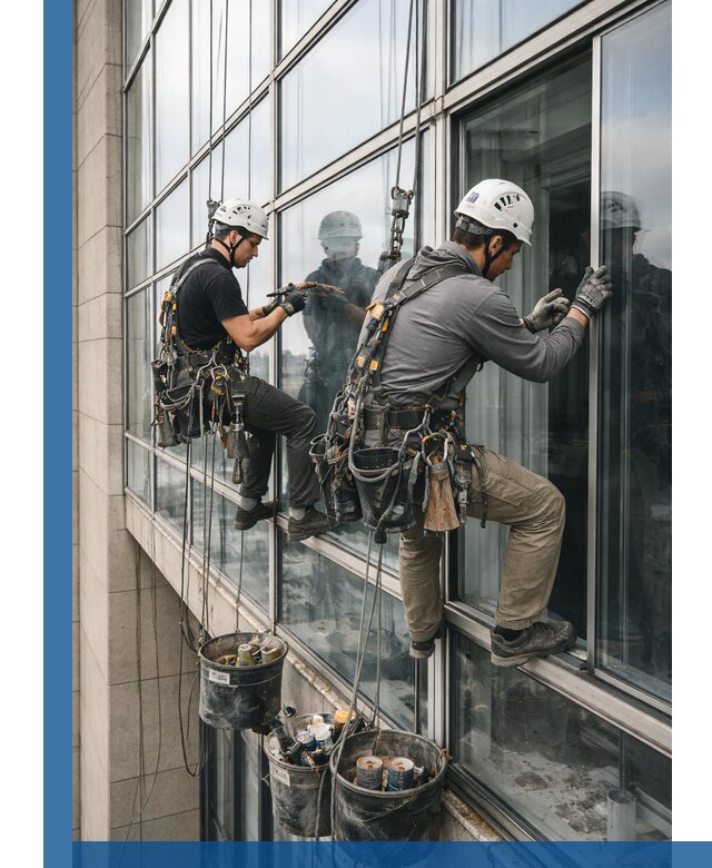 Ремонт витражных конструкций и фасадного остекления в Гудермесе