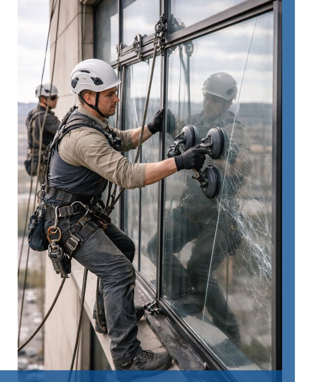 Замена стекла в витраже в Гудермесе под ключ от 8710 р. | ВЫСОТНИК-Гдр