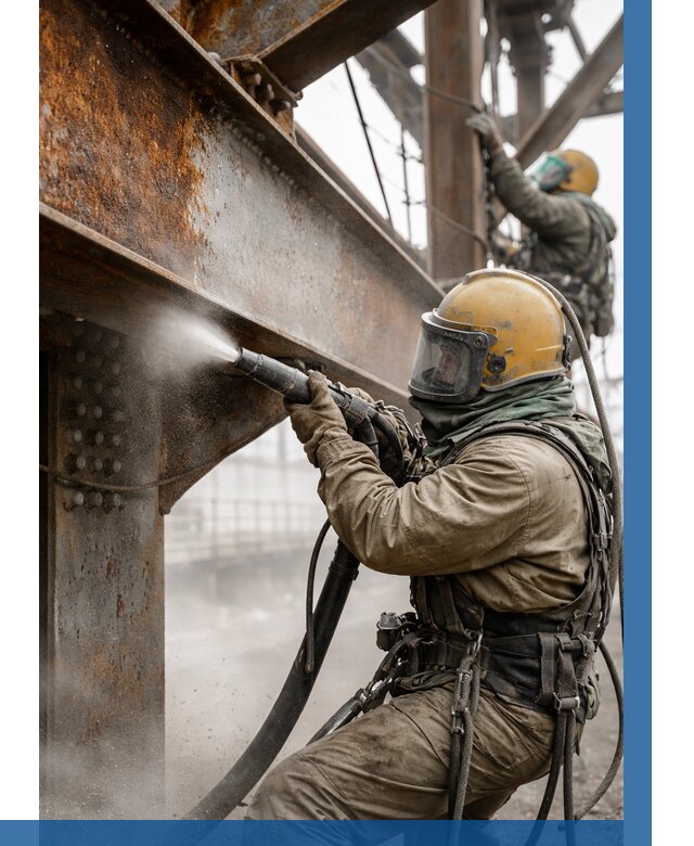 Пескоструйная очистка металлоконструкций в Гудермесе по 615 р.  ВЫСОТНИК-Гдр