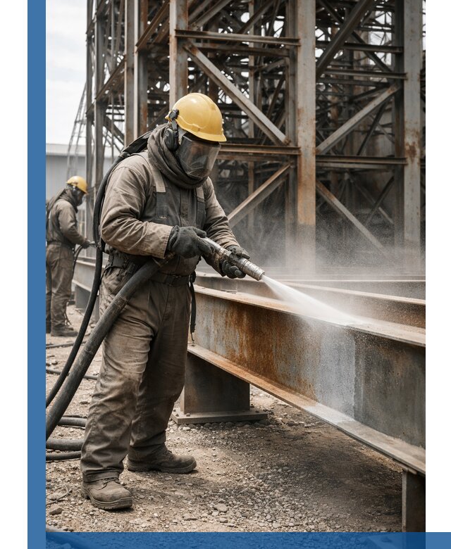 Пескоструйная очистка металлоконструкций в Гудермесе промышленная