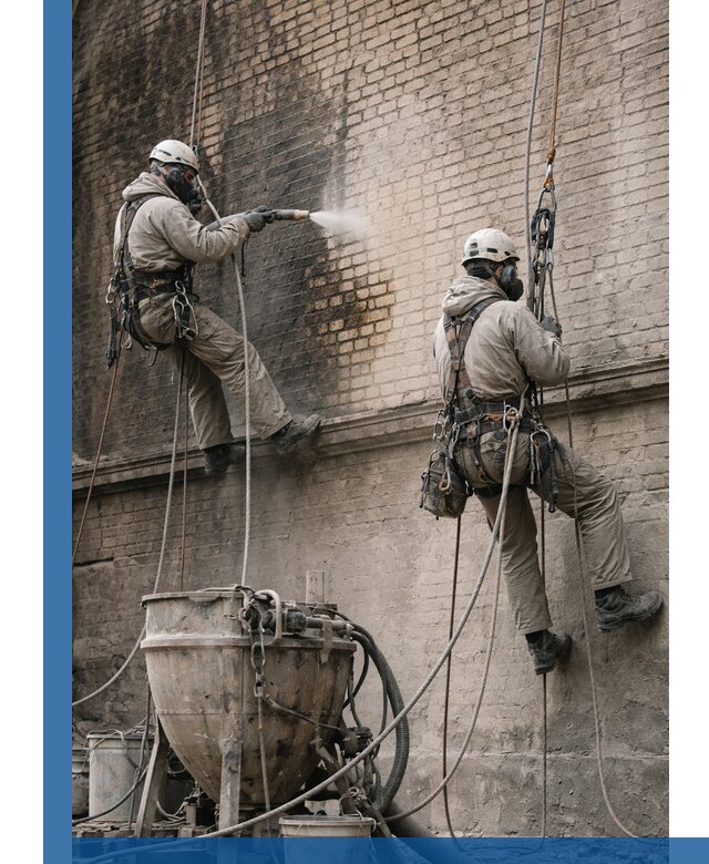 Пескоструйная очистка фасадов в Гудермесе профессионально