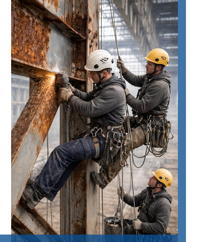 Зачистка металла от ржавчины в Гудермесе от 359 р. | ВЫСОТНИК-Гдр