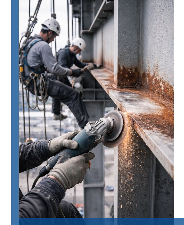 Зачистка металла от ржавчины и подготовка поверхностей в Гудермесе