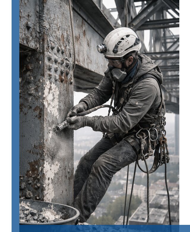 Удаление старой краски с металлических конструкций в Гудермесе