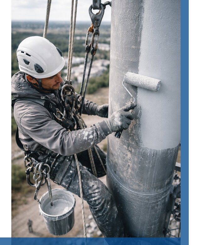 Покраска мачт связи под ключ в Гудермесе от 871 р. | ВЫСОТНИК-Гдр