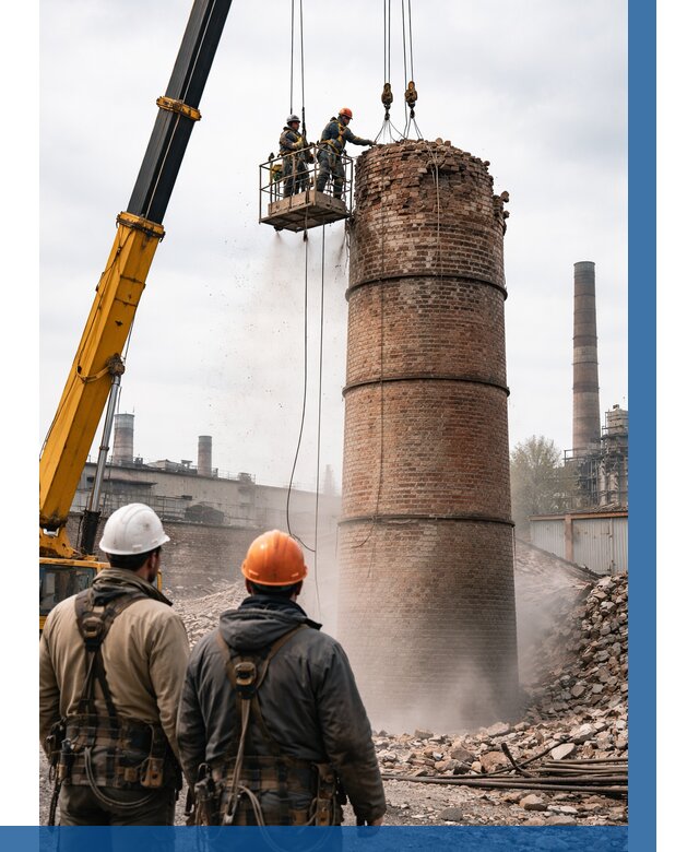 Демонтаж дымовой трубы в Гудермесе от 92223 р. | ВЫСОТНИК-Гдр, смета