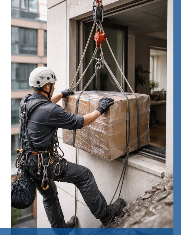 Подъем груза через окно в Гудермесе от 4611 р. | ВЫСОТНИК-Гдр