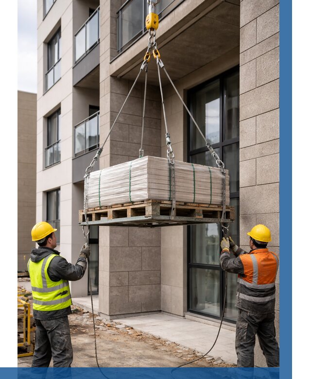 Подъем керамогранита на этаж в Гудермесе от 3586 р. | ВЫСОТНИК-Гдр