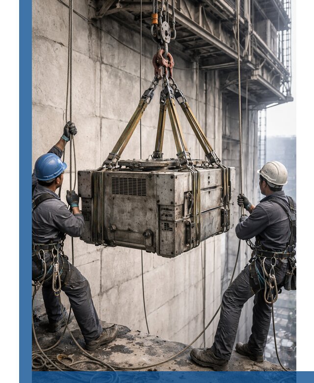 Такелажные работы на высоте, подъем и монтаж грузов в Гудермесе