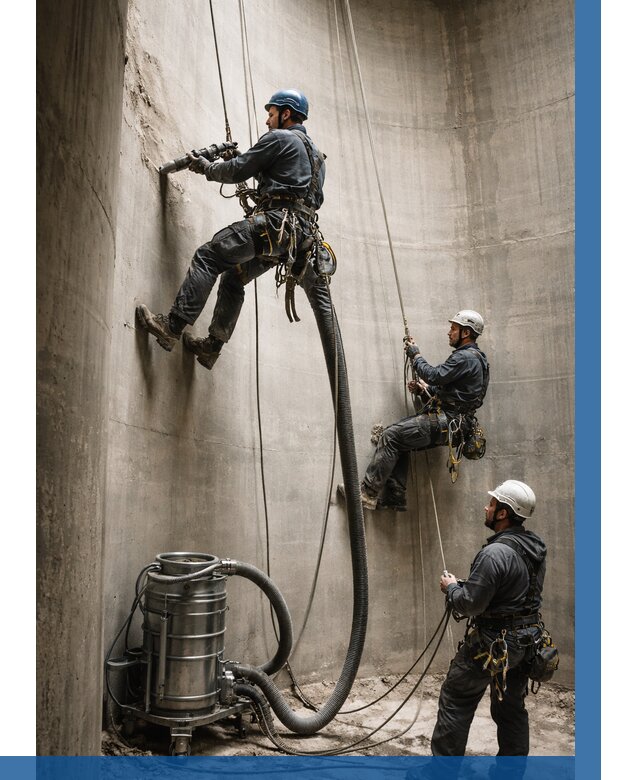 Зачистка силосов в Гудермесе от 4611 р. Договор и смета ВЫСОТНИК-Гдр