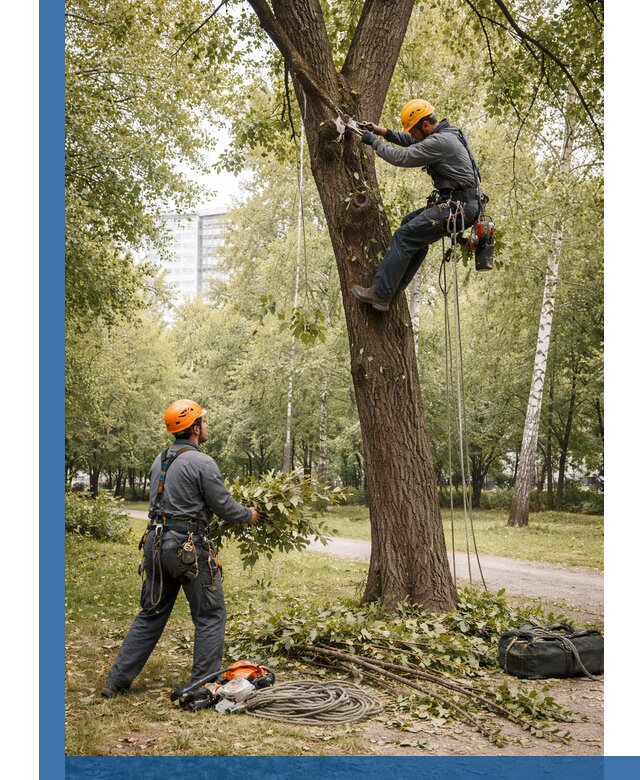 Санитарная обрезка деревьев в Гудермесе, профессионально и безопасно