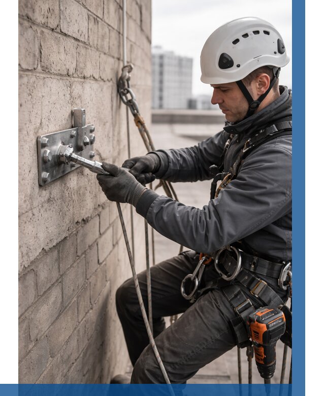 Установка анкерных точек в Гудермесе от 3586 р. | ВЫСОТНИК-Гдр