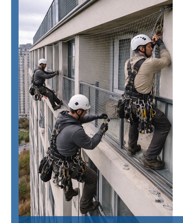 Профессиональный монтаж защитной сетки от птиц в Гудермесе