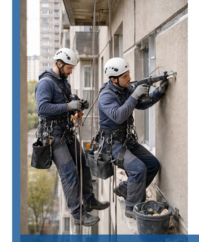 Промышленные альпинисты высотные работы и монтаж в Гудермесе